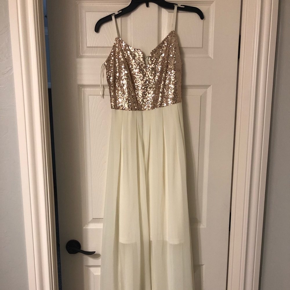 Gold sequin dress NWOT